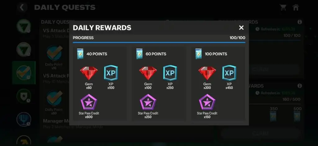 EA FC Mobile Star Pass Daily Rewards