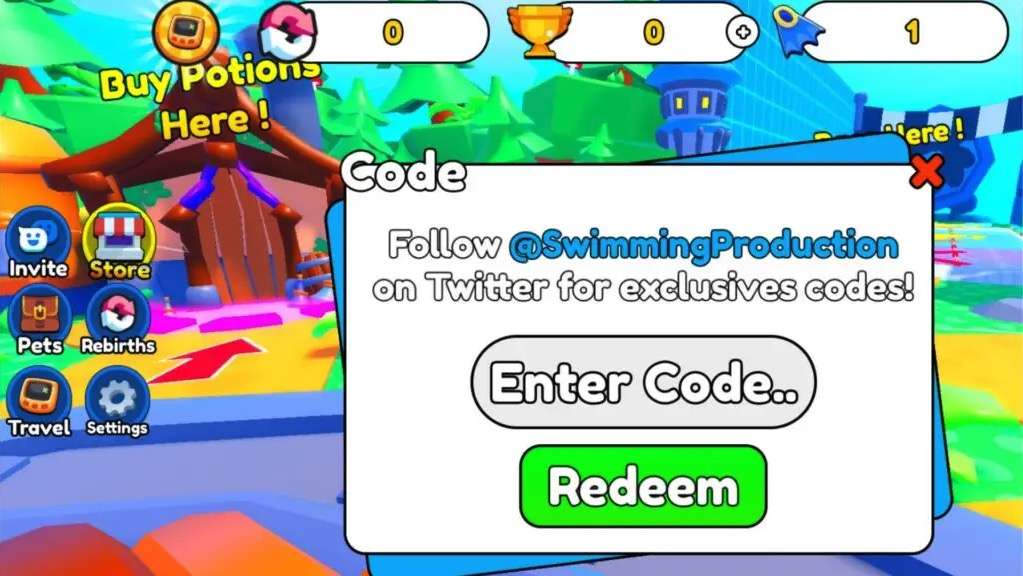 Swimming Simulator Codes December 2023