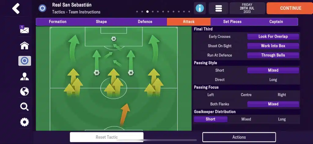 FM24 Mobile Best Attack Tactic