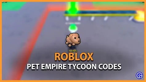 Pet Empire Tycoon codes january 2024