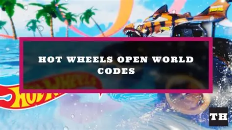 Hot Wheels Open World codes january 2024