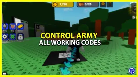 Control Army 2 codes january 2024