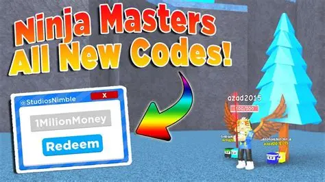 Ninja Masters Tycoon codes january 2024