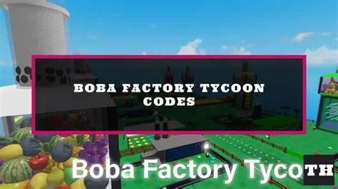 Boba Factory Tycoon codes january 2024