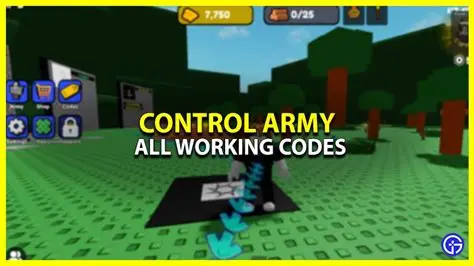 Control Army codes january 2024