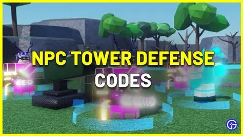 NPC Tower Defense codes january 2024