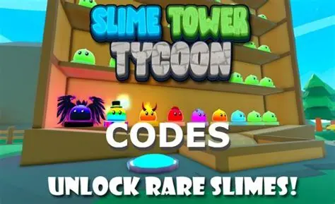 Slime Tower Tycoon codes january 2024